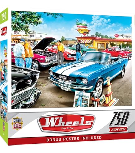 Amazon.com: EuroGraphics Ford Mustang Vintage Ads Jigsaw Puzzle